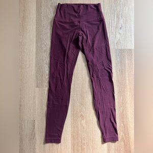 Lululemon Align Leggings, size 6, garnet